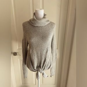 MOTH ANTHROPOLOGIE WAFFLE TURTLENECK SWEATER
